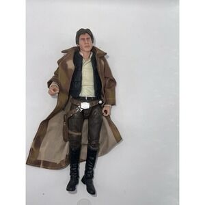 Star Wars Black Series 6" ROTJ-05 Endor Trench Coat Han Solo Loose